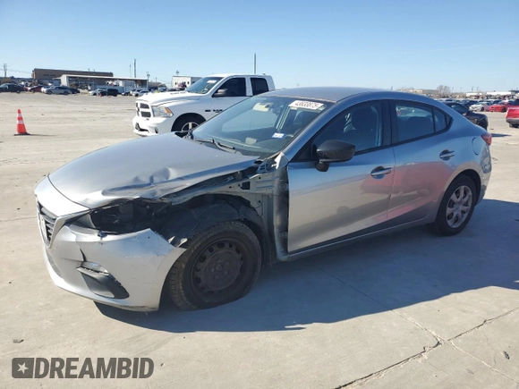 2014 Mazda 3 i SV with VIN JM1BM1T77E1212911, listed as a Copart auction lot 43633875 with 118,511 mi miles and Salvage Title. Bid and sale history available at DreamBid. Image 1.