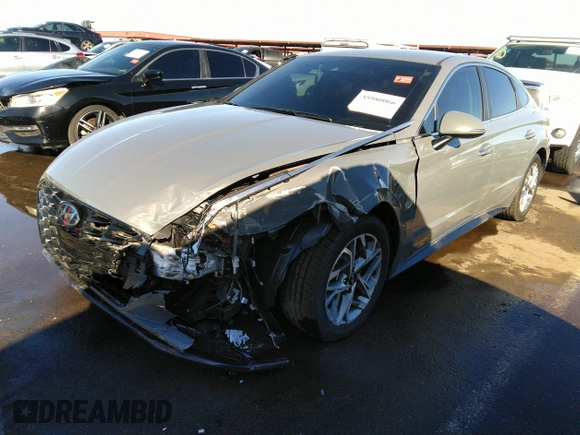 2020 Hyundai Sonata SEL z VIN 5NPEF4JA0LH034840, wystawiony jako IAAI lot #35980066 z przebiegiem 61 229 mil mil oraz . Historia ofert i sprzedaży dostępna na DreamBid. Obrazek 2.