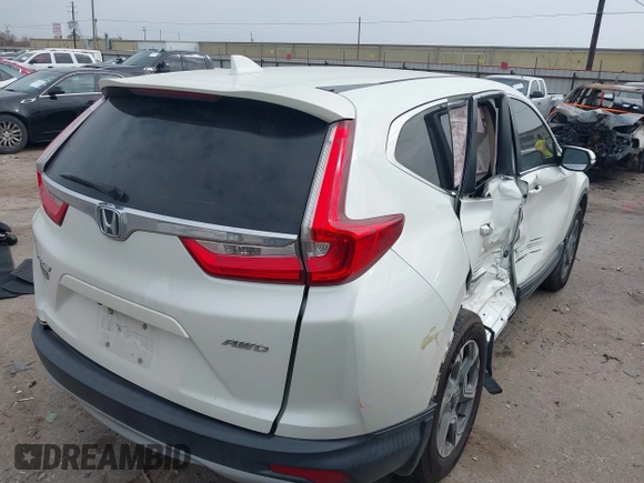 2017 Honda CR-V EX-L with VIN 2HKRW2H80HH640462, listed as a IAAI auction lot 41749162 with 85,098 mi miles. Bid and sale history available at carsss.com. Image 4.