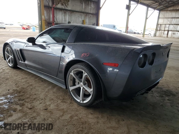 2012 Chevrolet Corvette Z16 Grand Sport 3LT with VIN 1G1YW2DW8C5107258, listed as a Copart auction lot 51774165 with 78,089 mi miles and Salvage title. Bid and sale history available at DreamBid. Image 2.
