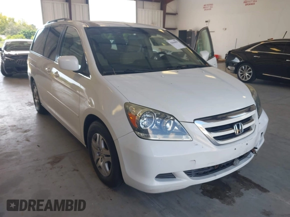 2005 Honda Odyssey EX with VIN 5FNRL38415B010150, listed as a IAAI auction lot 42844859 with 174,421 mi miles and . Bid and sale history available at DreamBid. Image 6.