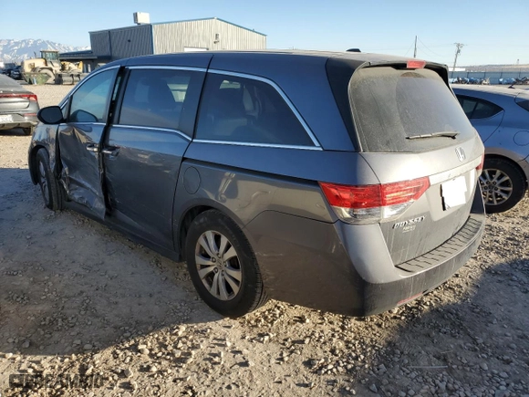 2014 Honda Odyssey EX-L with VIN 5FNRL5H68EB059942, listed as a Copart auction lot 42254375 with 150,433 mi miles and Salvage Title. Bid and sale history available at carsss.com. Image 2.