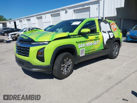 2025 Chevrolet Equinox FWD LT with VIN 3GNAXHEGXSL132345, listed as a IAAI auction lot 41822151 with 13,743 mi miles and . Bid and sale history available at DreamBid. Image 17.