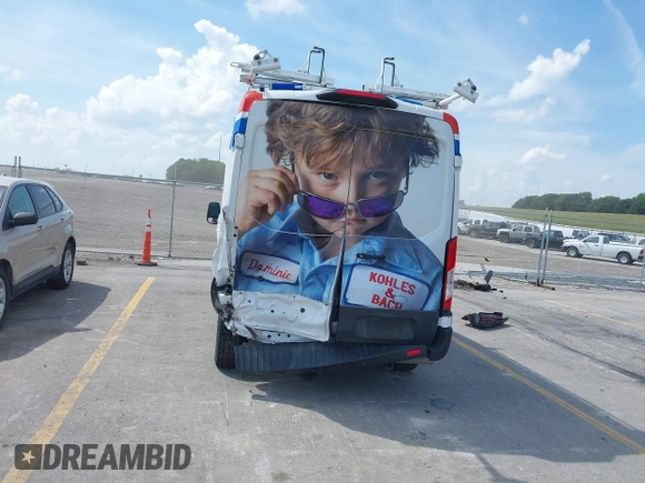 2023 Ford Transit Cargo with VIN 1FTBR1C80PKA43077, listed as a IAAI auction lot 40182475 with 15,656 mi miles and . Bid and sale history available at DreamBid. Image 6.