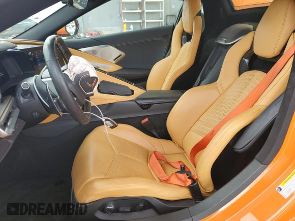 2023 Chevrolet Corvette 2LT with VIN 1G1YB3D45P5105635, listed as a Copart auction lot 59577785 with 16,595 mi miles and Salvage title. Bid and sale history available at DreamBid. Image 7.