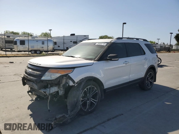 2015 Ford Explorer Sport with VIN 1FM5K8GT9FGC50976, listed as a Copart auction lot 59400745 with 163,952 mi miles and Salvage title. Bid and sale history available at DreamBid. Image 1.