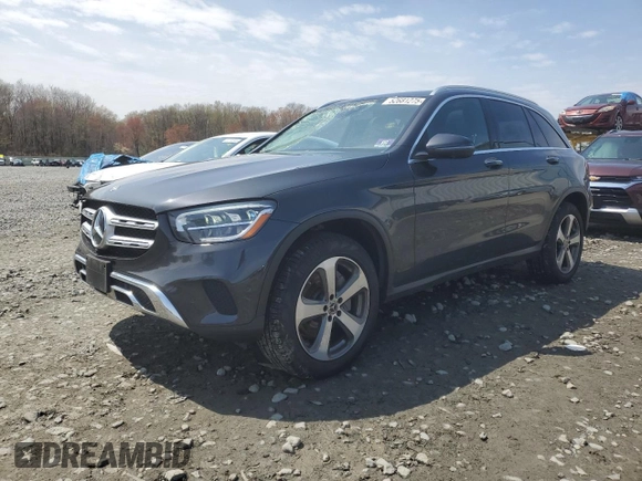 2020 Mercedes-Benz GLC with VIN WDC0G8EB5LF722435, listed as a Copart auction lot 52681275 with 80,088 mi miles and Salvage Title. Bid and sale history available at carsss.com. Image 1.