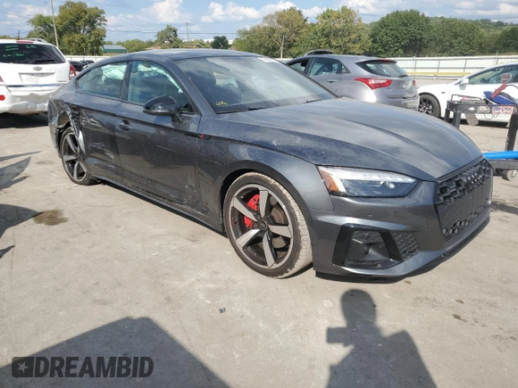 2022 Audi A5 Sportback S line Premium Plus with VIN WAUFACF56NA035507, listed as a Copart auction lot 67329273 with 9,661 mi miles. Bid and sale history available at carsss.com. Image 4.
