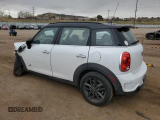 2013 MINI Countryman S ALL4 with VIN WMWZC5C52DWP32567, listed as a Copart auction lot 51462345 with 109,264 mi miles and Salvage Title. Bid and sale history available at DreamBid. Image 2.