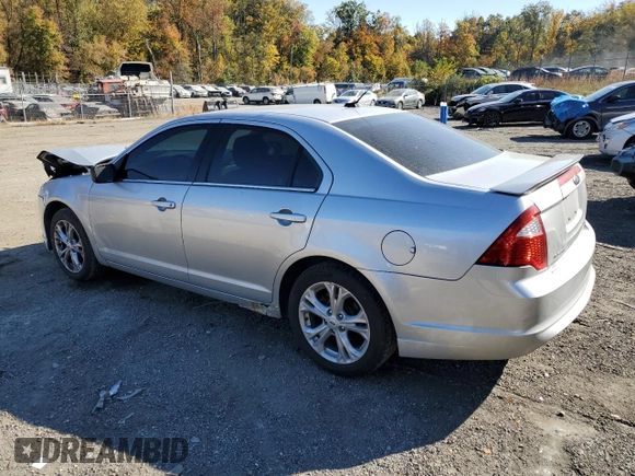 2012 Ford Fusion SE with VIN 3FAHP0HA9CR267305, listed as a Copart auction lot 77114304 with 165,781 mi miles and Salvage Title. Bid and sale history available at carsss.com. Image 2.