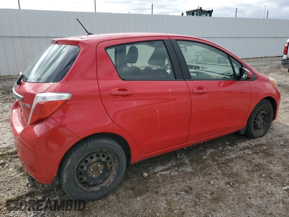 2012 Toyota Yaris L with VIN JTDKTUD32CD517695, listed as a Copart auction lot 57392355 with 201,711 mi miles and Salvage title. Bid and sale history available at DreamBid. Image 3.