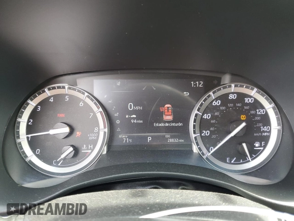 2022 Toyota Highlander XSE with VIN 5TDLZRBH1NS187893, listed as a Copart auction lot 49720015 with 28,832 mi miles and Salvage title. Bid and sale history available at DreamBid. Image 9.