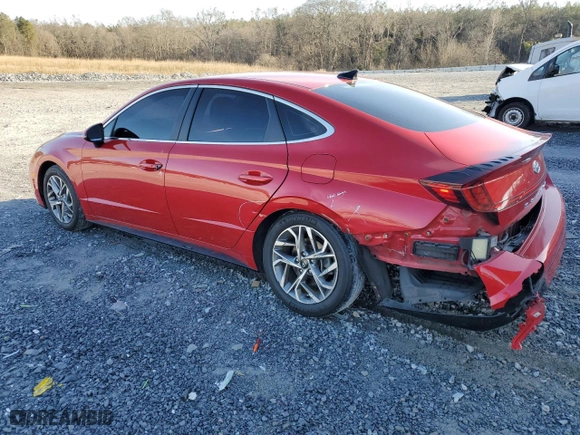 2021 Hyundai Sonata SEL with VIN KMHL64JA9MA166653, listed as a Copart auction lot 43030605 with 42,849 mi miles and Salvage Title. Bid and sale history available at carsss.com. Image 2.