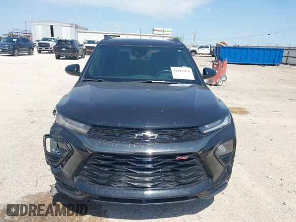 2022 Chevrolet TrailBlazer RS with VIN KL79MTSL9NB033818, listed as a IAAI auction lot 42013033 with 43,260 mi miles and . Bid and sale history available at DreamBid. Image 12.