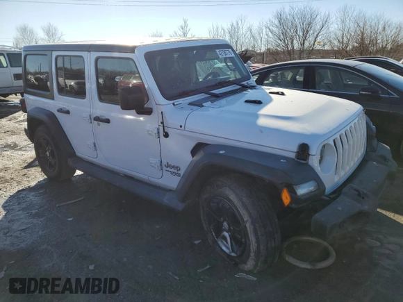 2018 Jeep Wrangler Unlimited Sport S with VIN 1C4HJXDN3JW302976, listed as a Copart auction lot 56457455 with 97,859 mi miles and Non repairable. Bid and sale history available at DreamBid. Image 4.