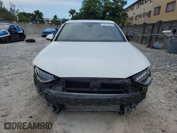 2020 Audi A4 Premium Plus with VIN WAUENAF48LN010478, listed as a Copart auction lot 58715525 with 36,852 mi miles and Non repairable. Bid and sale history available at DreamBid. Image 5.