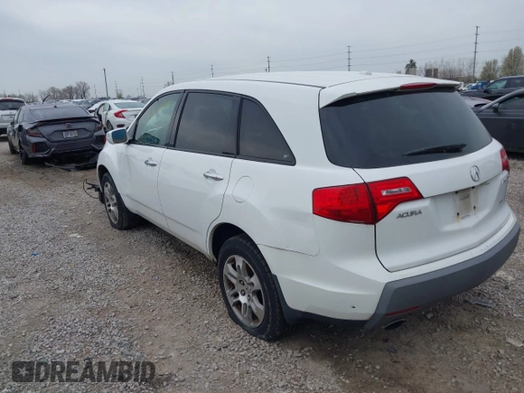2007 Acura MDX Tech Pkg with VIN 2HNYD28377H508192, listed as a IAAI auction lot 42032988 with 247,647 mi miles. Bid and sale history available at carsss.com. Image 3.