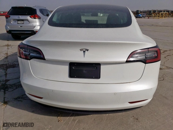 2020 Tesla Model 3 Standard Range Plus with VIN 5YJ3E1EA4LF597794, listed as a Copart auction lot 47782535 with 19,363 mi miles and Salvage Title. Bid and sale history available at carsss.com. Image 6.