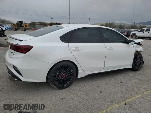 2023 Kia Forte GT with VIN 3KPF44AC4PE556330, listed as a Copart auction lot 48145385 with 14,169 mi miles and Salvage Title. Bid and sale history available at carsss.com. Image 3.