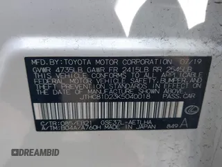2019 Lexus IS 300 with VIN JTHC81D23K5040018, listed as a IAAI auction lot 41824842 with 40,039 mi miles and . Bid and sale history available at DreamBid. Image 9.