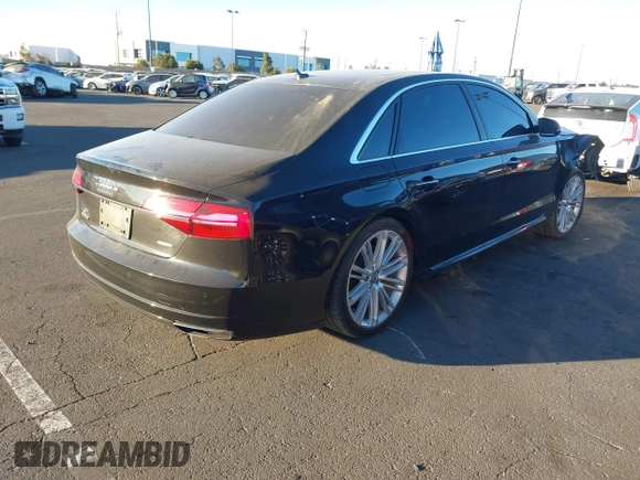 2017 Audi A8 L with VIN WAU44AFD5HN009133, listed as a IAAI auction lot 41352816 with 121,413 mi miles. Bid and sale history available at carsss.com. Image 13.