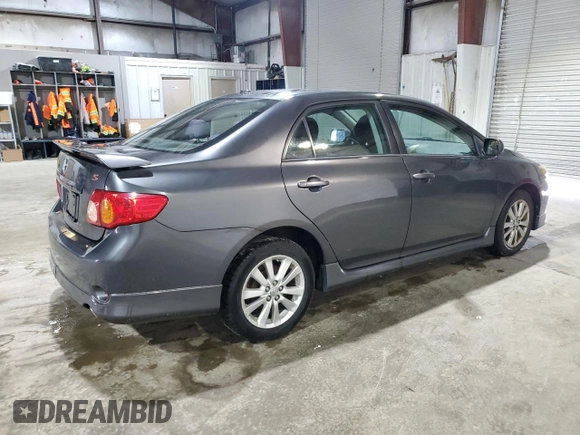 2009 Toyota Corolla with VIN 1NXBU40E49Z072000, listed as a Copart auction lot 55292905 with 188,275 mi miles and Clean Title. Bid and sale history available at carsss.com. Image 3.