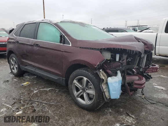 2024 Ford Edge SEL with VIN 2FMPK4J9XRBA59982, listed as a Copart auction lot 44008745 with 0 mi miles and Salvage Title. Bid and sale history available at carsss.com. Image 4.