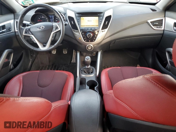 2012 Hyundai Veloster w/Gray Int with VIN KMHTC6AD6CU077585, listed as a Copart auction lot 84170474 with 101,723 mi miles and Salvage title. Bid and sale history available at DreamBid. Image 8.