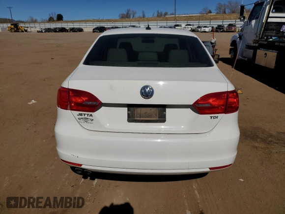 2012 Volkswagen Jetta Sedan TDI with VIN 3VW3L7AJ2CM398010, listed as a Copart auction lot 47034055 with 0 mi miles and Salvage Title. Bid and sale history available at carsss.com. Image 6.