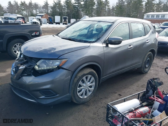 2015 Nissan Rogue S with VIN KNMAT2MV6FP565205, listed as a IAAI auction lot 41641623 with 120,206 mi miles. Bid and sale history available at carsss.com. Image 17.
