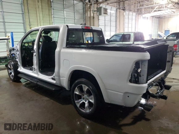 2022 Ram 1500 Laramie with VIN 1C6SRFJT7NN365951, listed as a Copart auction lot 52348575 with Not provided miles and Non repairable. Bid and sale history available at DreamBid. Image 2.