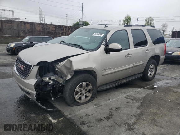 2007 GMC Yukon SLT with VIN 1GKFK13037R405852, listed as a Copart auction lot 51308065 with 282,547 mi miles and Salvage Title. Bid and sale history available at carsss.com. Image 1.