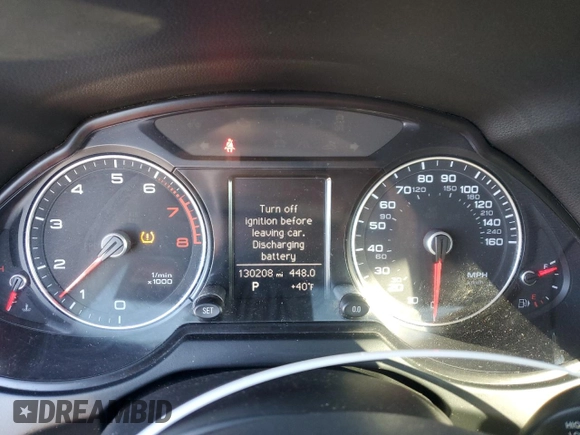 2013 Audi Q5 Premium Plus with VIN WA1LFAFP2DA038376, listed as a Copart auction lot 46011405 with 130,208 mi miles and Salvage Title. Bid and sale history available at carsss.com. Image 9.