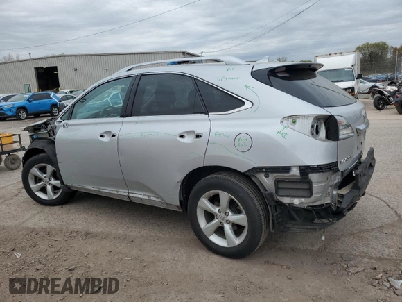 2010 Lexus RX 350 with VIN 2T2BK1BA0AC011176, listed as a Copart auction lot 53972275 with 148,979 mi miles and Salvage Title. Bid and sale history available at DreamBid. Image 2.