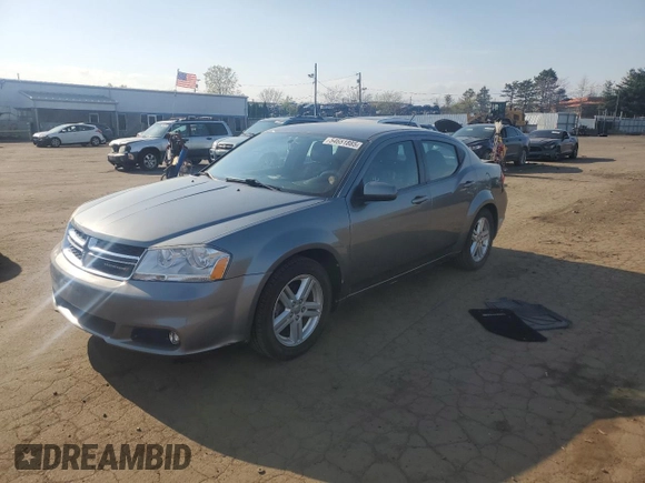 2013 Dodge Avenger SXT with VIN 1C3CDZCBXDN568479, listed as a Copart auction lot 54651885 with 68,989 mi miles and Salvage Title. Bid and sale history available at carsss.com. Image 1.