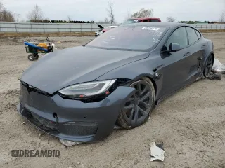 2022 Tesla Model S with VIN 5YJSA1E54NF465048, listed as a Copart auction lot 88756425 with 78,798 mi miles and Salvage Title. Bid and sale history available at DreamBid. Image 1.
