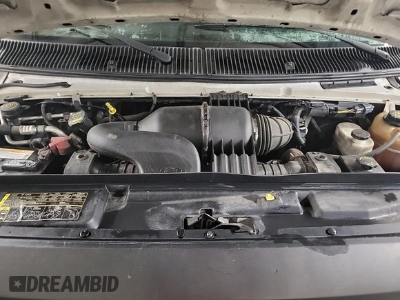 2010 Ford Econoline Cargo Commercial with VIN 1FTNE1EW4ADA91052, listed as a IAAI auction lot 42607935 with 163,519 mi miles and . Bid and sale history available at DreamBid. Image 62.