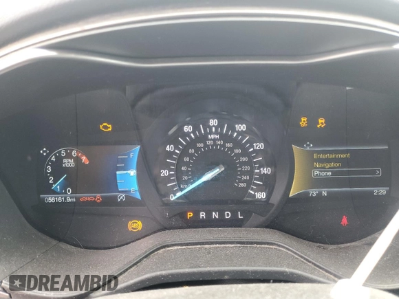 2020 Ford Fusion SE with VIN 3FA6P0HD9LR231017, listed as a Copart auction lot 55156965 with 56,161 mi miles and Salvage title. Bid and sale history available at DreamBid. Image 9.