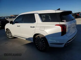 2024 Hyundai Palisade Calligraphy z VIN KM8R74GE7RU689189, wystawiony jako Copart lot #46828395 z przebiegiem 24 531 mil mil oraz Szkoda całkowita • Salvage title. Historia ofert i sprzedaży dostępna na DreamBid. Obrazek 2.