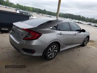 2016 Honda Civic EX with VIN 19XFC2F76GE080083, listed as a Copart auction lot 54966345 with 163,969 mi miles and Salvage Title. Bid and sale history available at DreamBid. Image 3.