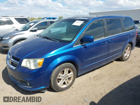 2011 Dodge Grand Caravan Crew with VIN 2D4RN5DG1BR711795, listed as a IAAI auction lot 42202899 with 185,524 mi miles and . Bid and sale history available at DreamBid. Image 2.