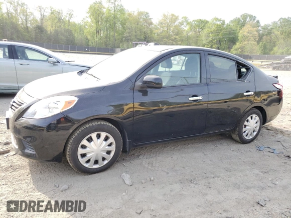 2014 Nissan Versa SV with VIN 3N1CN7AP2EL877735, listed as a Copart auction lot 54451125 with 87,088 mi miles and Clean Title. Bid and sale history available at carsss.com. Image 1.