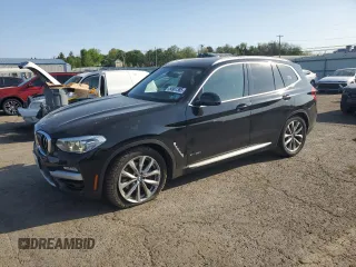 2018 BMW X3 xDrive30i with VIN 5UXTR9C55JLD65984, listed as a Copart auction lot 54907385 with 102,282 mi miles and Salvage Title. Bid and sale history available at DreamBid. Image 1.
