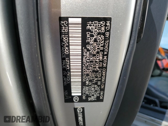 2004 Lexus SC with VIN JTHFN48Y240057656, listed as a Copart auction lot 73948714 with Not Provided miles and Salvage Title. Bid and sale history available at carsss.com. Image 13.