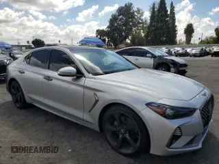 2019 Genesis G70 2.0T Advanced with VIN KMTG44LA9KU027242, listed as a Copart auction lot 71632864 with 72,288 mi miles and Salvage Title. Bid and sale history available at carsss.com. Image 4.