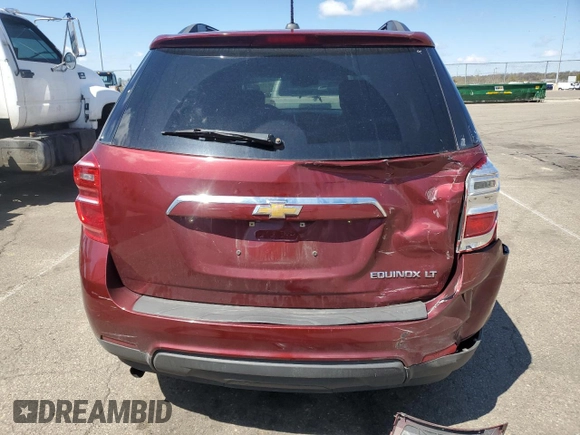 2016 Chevrolet Equinox LT with VIN 2GNALCEK7G1177173, listed as a Copart auction lot 53315355 with 172,386 mi miles and Salvage Title. Bid and sale history available at carsss.com. Image 6.