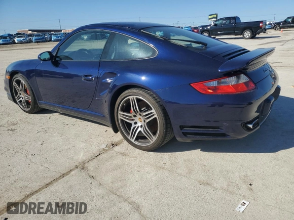 2007 Porsche 911 Turbo with VIN WP0AD29907S786676, listed as a Copart auction lot 48687765 with Not Provided miles and Clean Title. Bid and sale history available at carsss.com. Image 2.