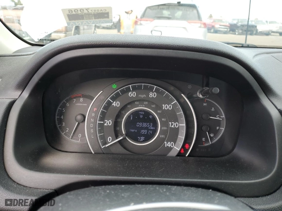2016 Honda CR-V EX-L with VIN 5J6RM4H72GL121278, listed as a Copart auction lot 43941365 with 93,653 mi miles and Clean Title. Bid and sale history available at carsss.com. Image 9.