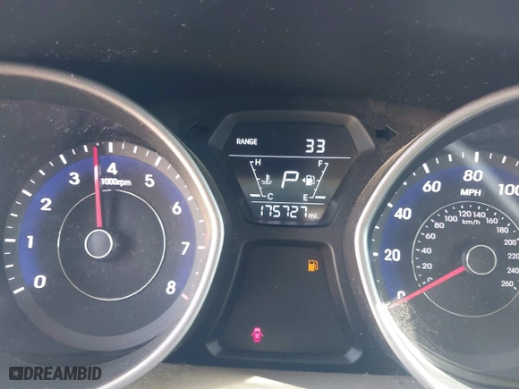 2015 Hyundai Elantra SE with VIN 5NPDH4AE9FH587774, listed as a IAAI auction lot 41960355 with 175,727 mi miles. Bid and sale history available at carsss.com. Image 7.