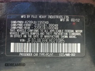 2012 Subaru Impreza Premium с VIN JF1GJAC69CH021085, выставлен на аукционе Copart как лот 58265215 с пробегом 181 199 миль миль и Списание • Salvage title. История ставок и продаж доступна на DreamBid. Изображение 13.